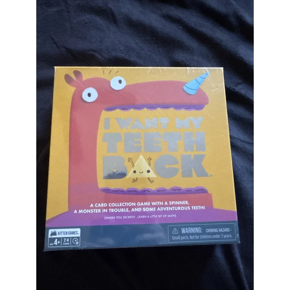 Exploding Kitten Game I Want My Teeth‎ Back Age 4+ Pre K Youth Child Counting